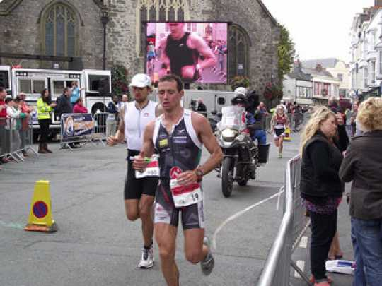Competitors of the Ironman Wales challenge